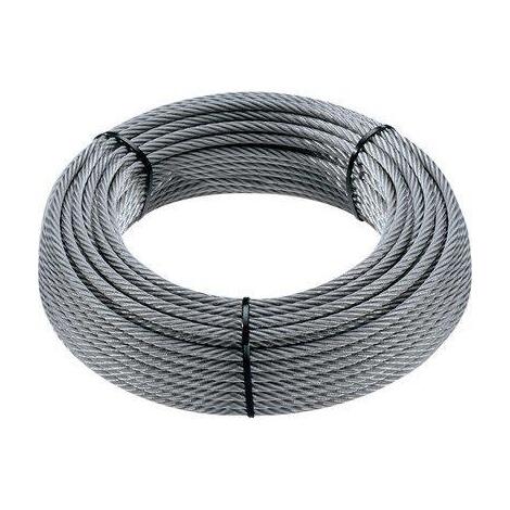 Fune Acciaio Zincato 5mm Rotolo 25mt